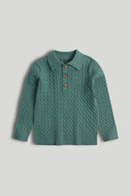 
                        
                          將圖片載入圖庫檢視器 Mothercare Cable Knitted Polo Shirt
                        
                      