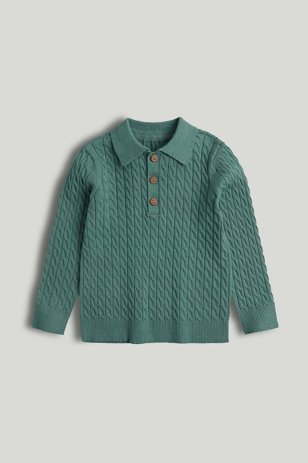 Mothercare Cable Knitted Polo Shirt