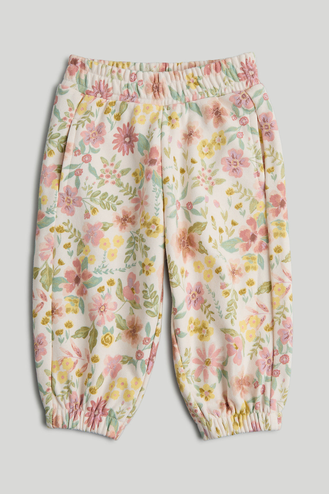 Mothercare White Floral Joggers