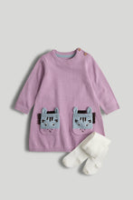 
                        
                          將圖片載入圖庫檢視器 Mothercare Lilac Knitted Dress and Tights Set
                        
                      