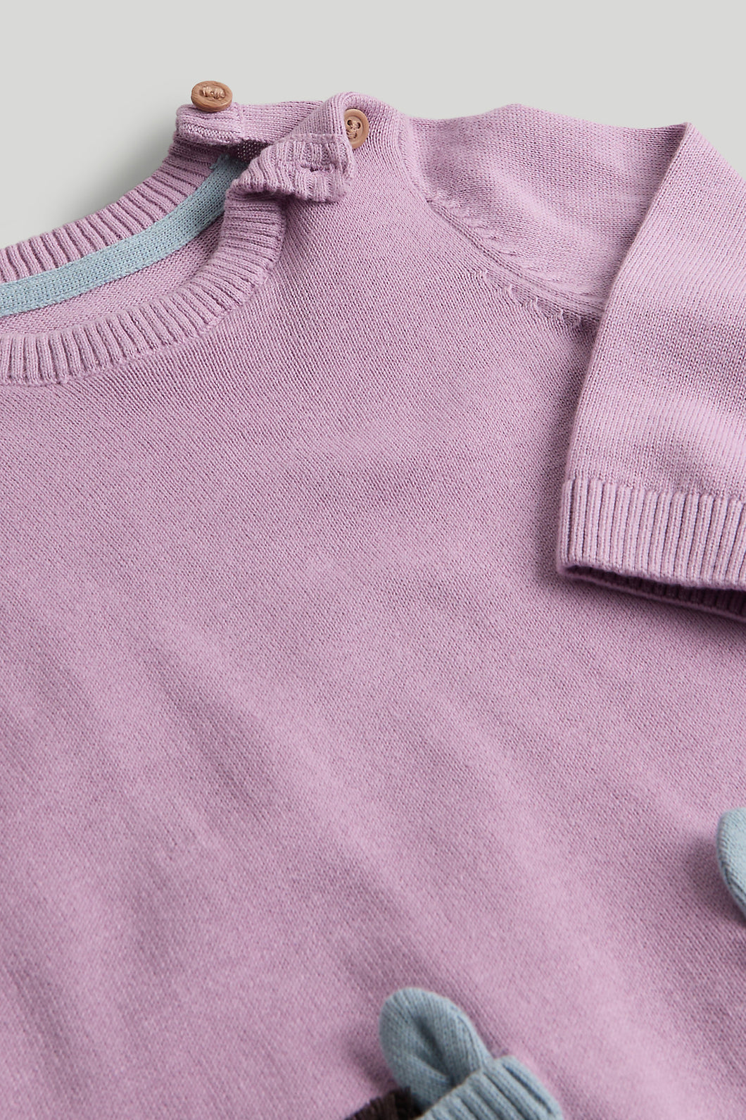 Mothercare Lilac Knitted Dress and Tights Set
