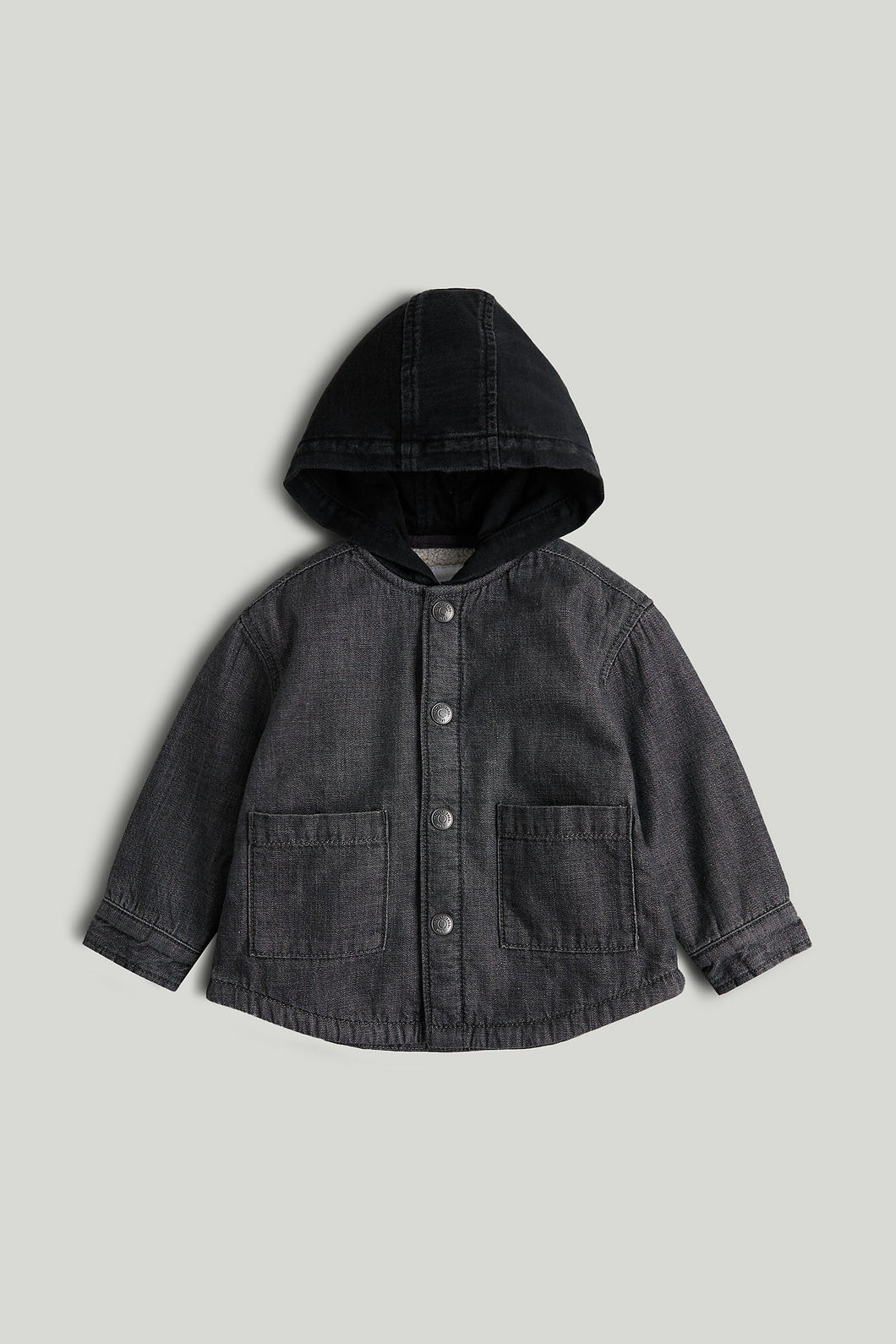 Mothercare Grey Denim Hooded Shacket