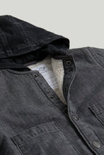 
                        
                          將圖片載入圖庫檢視器 Mothercare Grey Denim Hooded Shacket
                        
                      