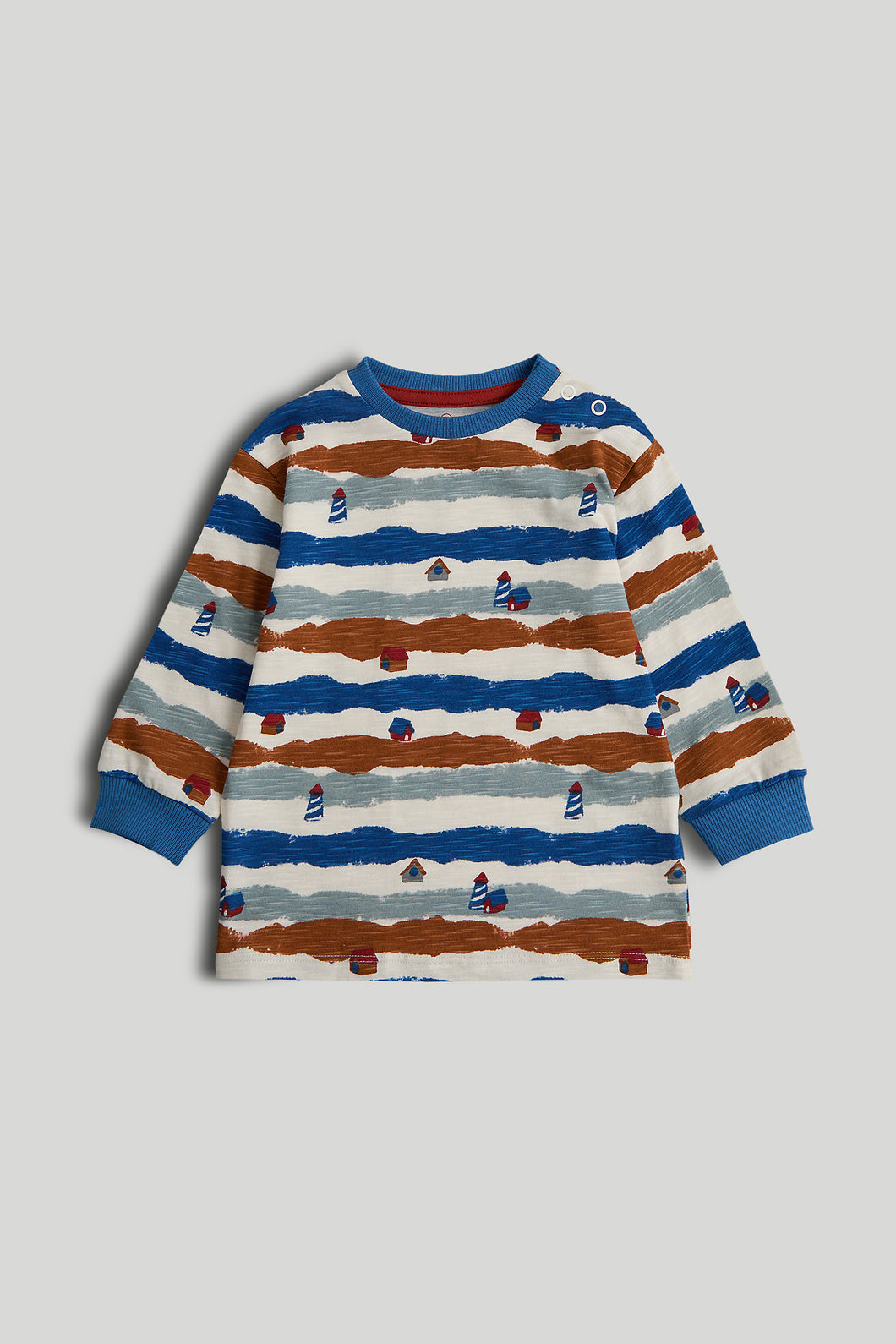 Mothercare Striped Long-Sleeved T-Shirt