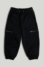 
                        
                          Load image into Gallery viewer, Mothercare Navy Cargo Jogger Trousers
                        
                      