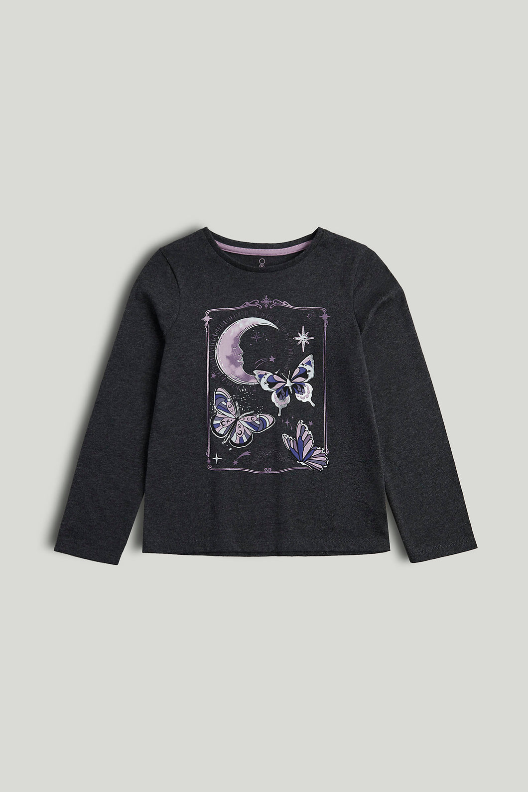 Mothercare Black Moon Long-Sleeved T-Shirt
