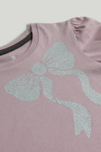 
                        
                          Load image into Gallery viewer, Mothercare Purple Bow Long-Sleeved T-Shirt
                        
                      