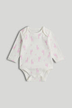 
                        
                          Load image into Gallery viewer, Mothercare 5 Pack Giraffe Long-Sleeved Bodysuits
                        
                      