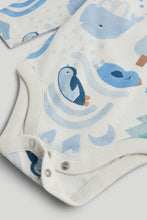 
                        
                          將圖片載入圖庫檢視器 Mothercare 4-Piece Set Blue and Grey Bodysuits and Joggers
                        
                      