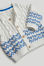 
                        
                          將圖片載入圖庫檢視器 Mothercare White Fair Isle Knitted Cardigan
                        
                      