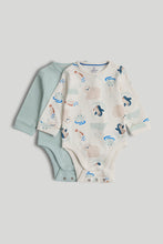 
                        
                          將圖片載入圖庫檢視器 Mothercare 2 Pack Blue Penguin and Bear Extendable Bodysuits
                        
                      