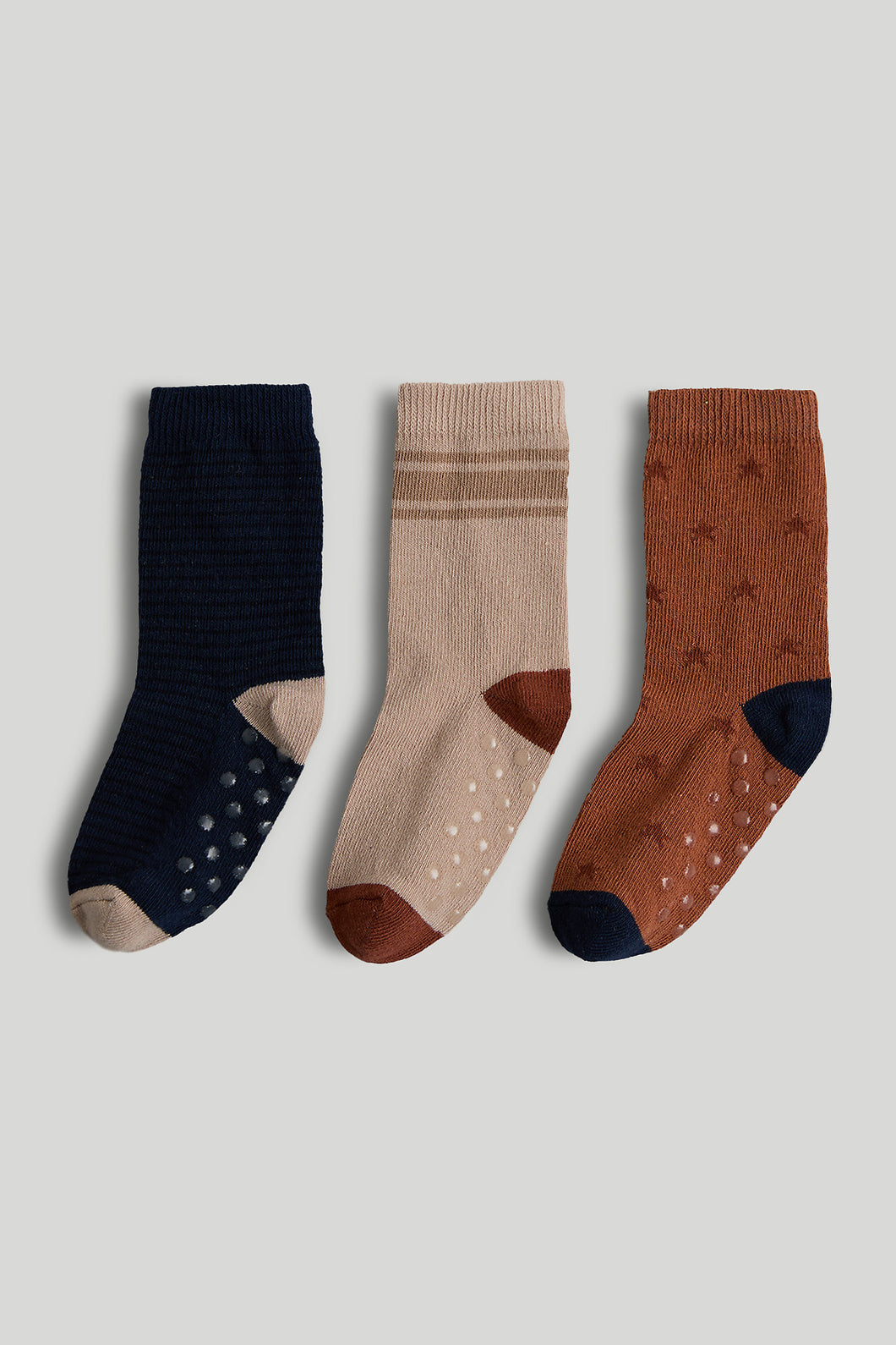 Mothercare 3 Pack Striped Socks