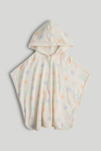 
                        
                          Load image into Gallery viewer, Mothercare Hearts Towelling Poncho
                        
                      