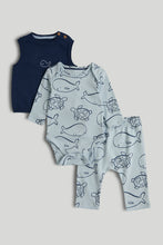 
                        
                          Load image into Gallery viewer, Mothercare My First Ocean 3-Piece Outfit
                        
                      