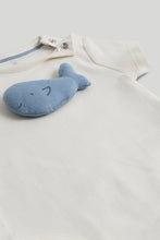 
                        
                          Load image into Gallery viewer, Mothercare White and Blue Whale My First Bodysuit and Jogger Outfit
                        
                      