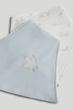 
                        
                          Load image into Gallery viewer, Mothercare 3 Pack My First Blue Goose Dribble Bibs
                        
                      