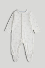 
                        
                          Load image into Gallery viewer, Mothercare 3 Pack My First Blue and White All-in-Ones
                        
                      