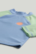 
                        
                          Load image into Gallery viewer, Mothercare 2 Pack Blue and Orange Sunsafe UPF50+ Rash Vests
                        
                      