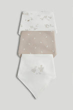 
                        
                          Load image into Gallery viewer, Mothercare 3 Pack My First Grey Goose Dribble Bibs
                        
                      