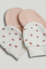 
                        
                          Load image into Gallery viewer, Mothercare 2 Pack Flower My First Cotton Baby Mitts
                        
                      