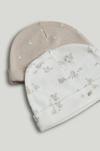 
                        
                          Load image into Gallery viewer, Mothercare 2 Pack My First Cotton Baby Hats
                        
                      