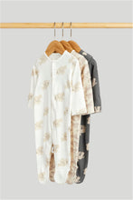 
                        
                          Load image into Gallery viewer, Mothercare 3 Pack Animal Sleepsuits
                        
                      