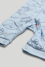 
                        
                          Load image into Gallery viewer, Mothercare 3 Pack My First Blue Whale Footless Sleepsuits
                        
                      