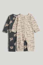 
                        
                          Load image into Gallery viewer, Mothercare 2 Pack Animal Footless Zip-Up Sleepsuits
                        
                      