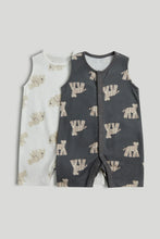 
                        
                          將圖片載入圖庫檢視器 Mothercare 2 Pack Black and White Animal Rompers
                        
                      