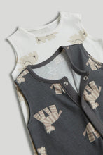 
                        
                          將圖片載入圖庫檢視器 Mothercare 2 Pack Black and White Animal Rompers
                        
                      