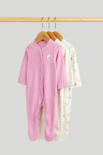 
                        
                          Load image into Gallery viewer, Mothercare 3 Pack Carnival Sleepsuits
                        
                      