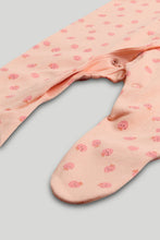 
                        
                          Load image into Gallery viewer, Mothercare 3 Pack Strawberry Sleepsuits
                        
                      