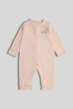 
                        
                          Load image into Gallery viewer, Mothercare 3 Pack Pink Cat My First Footless Sleepsuits
                        
                      