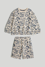 
                        
                          Load image into Gallery viewer, Mothercare Dinosaur Sweatshirt and Shorts Outfit
                        
                      