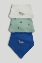 
                        
                          Load image into Gallery viewer, Mothercare 3 Pack Dinosaur Dribble Bibs
                        
                      