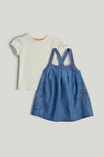
                        
                          將圖片載入圖庫檢視器 Mothercare Denim Pinny Dress and White T-Shirt Outfit
                        
                      
