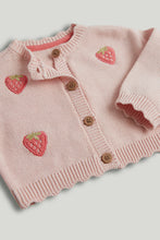 
                        
                          Load image into Gallery viewer, Mothercare Pink Strawberry Cardigan
                        
                      