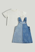 
                        
                          將圖片載入圖庫檢視器 Mothercare Flower Denim Pinny Dress and T-Shirt Outfit
                        
                      