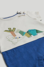 
                        
                          Load image into Gallery viewer, Mothercare Dinosaur T-Shirt and Shorts Romper
                        
                      
