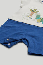
                        
                          Load image into Gallery viewer, Mothercare Dinosaur T-Shirt and Shorts Romper
                        
                      