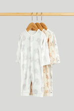 
                        
                          Load image into Gallery viewer, Mothercare 3 Pack Origami Footless Sleepsuits
                        
                      