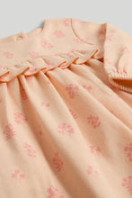 
                        
                          將圖片載入圖庫檢視器 Mothercare Peach Floral Romper Dress
                        
                      