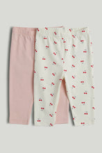 
                        
                          Load image into Gallery viewer, Mothercare 2 Pack Cherry Leggings
                        
                      
