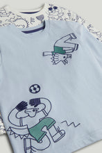 
                        
                          將圖片載入圖庫檢視器 Mothercare 2 Pack Blue and White Football Pyjamas
                        
                      