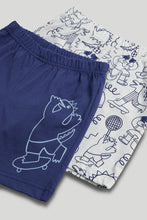 
                        
                          Load image into Gallery viewer, Mothercare 2 Pack Football Short Pyjamas
                        
                      