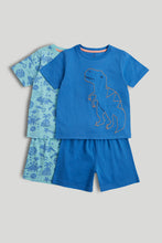 
                        
                          Load image into Gallery viewer, Mothercare 2 Pack Dinosaur Short Pyjamas
                        
                      
