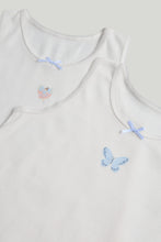 
                        
                          Load image into Gallery viewer, Mothercare 2 Pack Fairy Sleeveless Vests
                        
                      