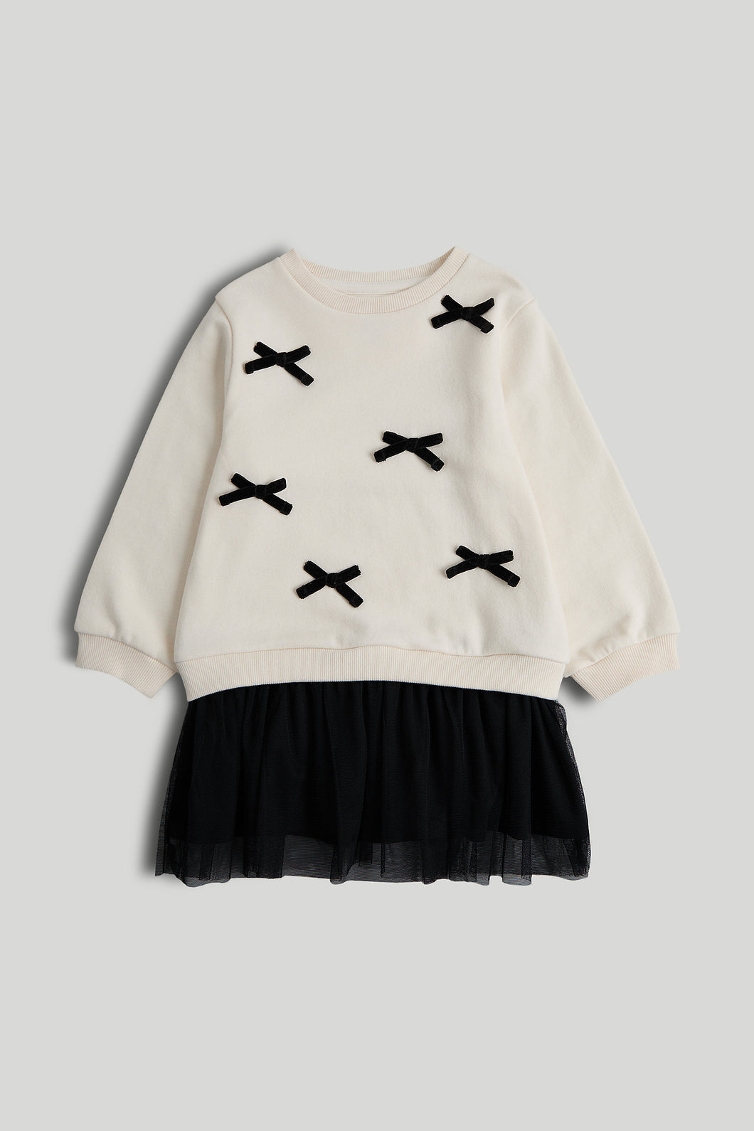 Mothercare Cream and Black Twofer Dress