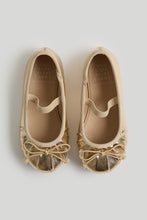 
                        
                          Load image into Gallery viewer, Mothercare Gold Ballerina Shoes
                        
                      