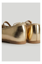 
                        
                          Load image into Gallery viewer, Mothercare Gold Ballerina Shoes
                        
                      